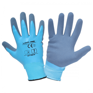 Rękawice lateksowe "9" niebieskie LAHTI