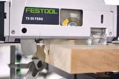 Widoczność przy pracy zagłębiarki Festool TS 55 FEBQ-Plus-FS